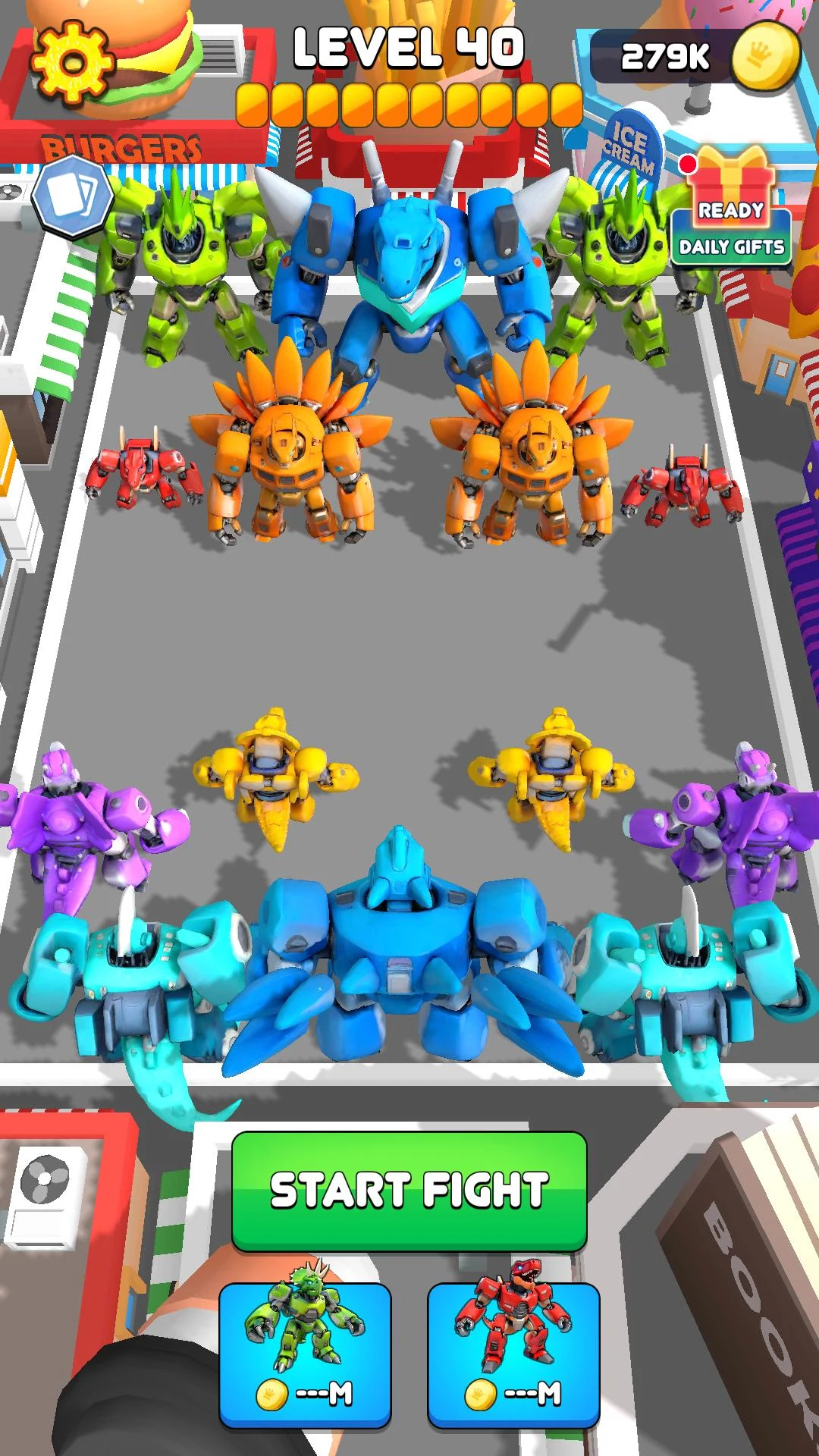 Robot Dinosaur Upgrade Battle screenshot