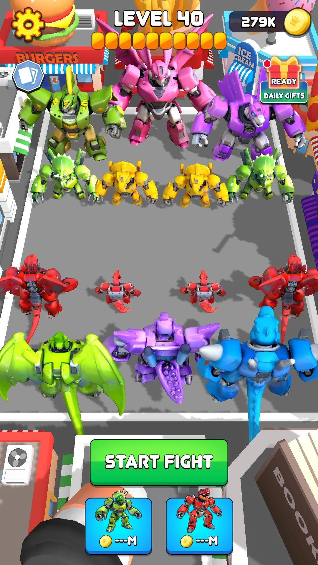Robot Dinosaur Upgrade Battle screenshot