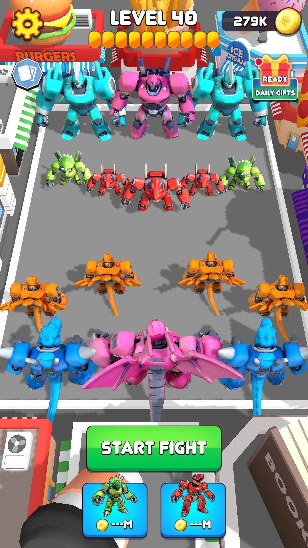Robot Dinosaur Upgrade Battle screenshot